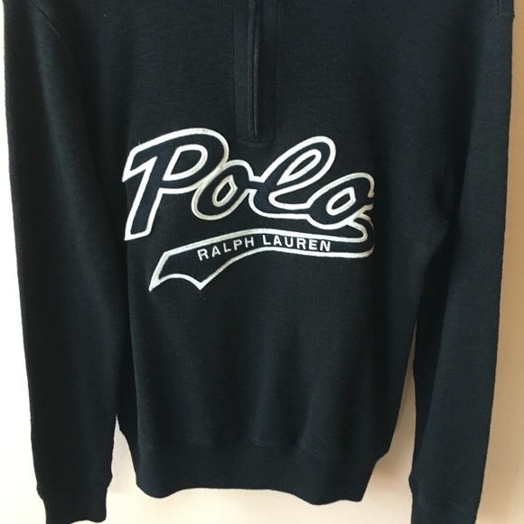 NWT Polo RL 1/4 Zip cotton sweater - Picture 2 of 5
